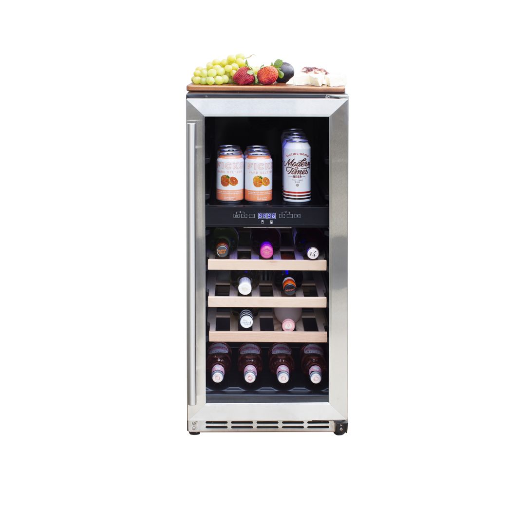 15" Outdoor Rated Dual Zone Wine Cooler