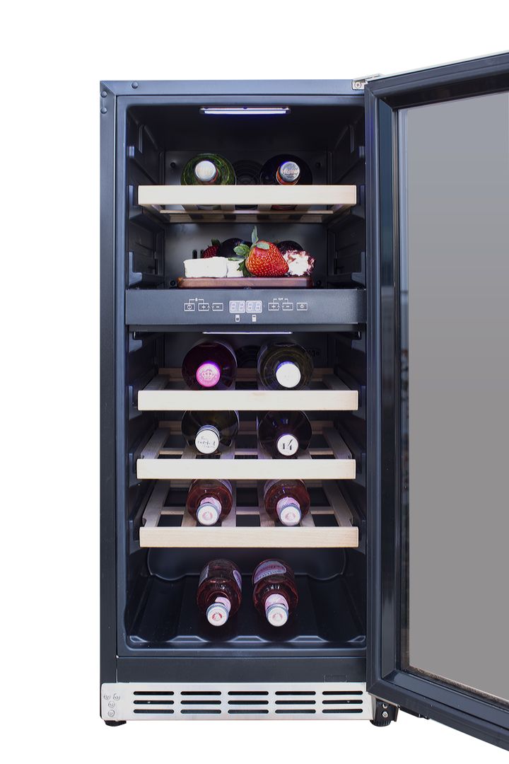 15" Outdoor Rated Dual Zone Wine Cooler