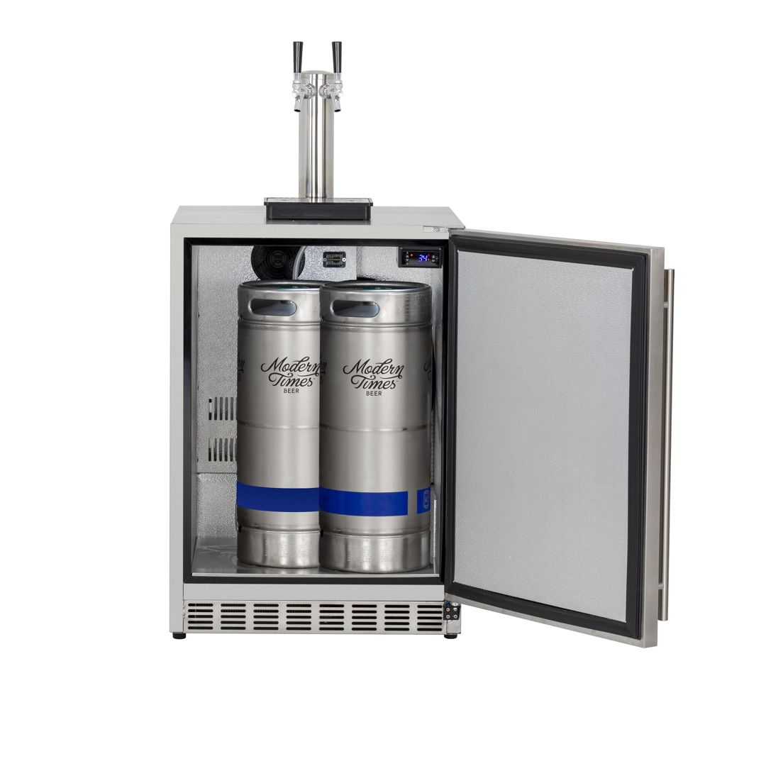 24" Deluxe Outdoor Rated Kegerator - Tap Sold Separately