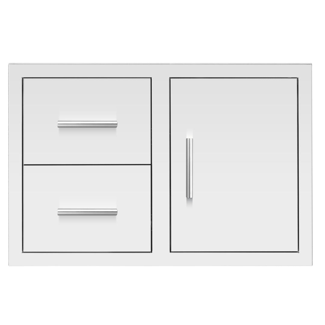 33" 2-Drawer & Access Door Combo Masonry Frame