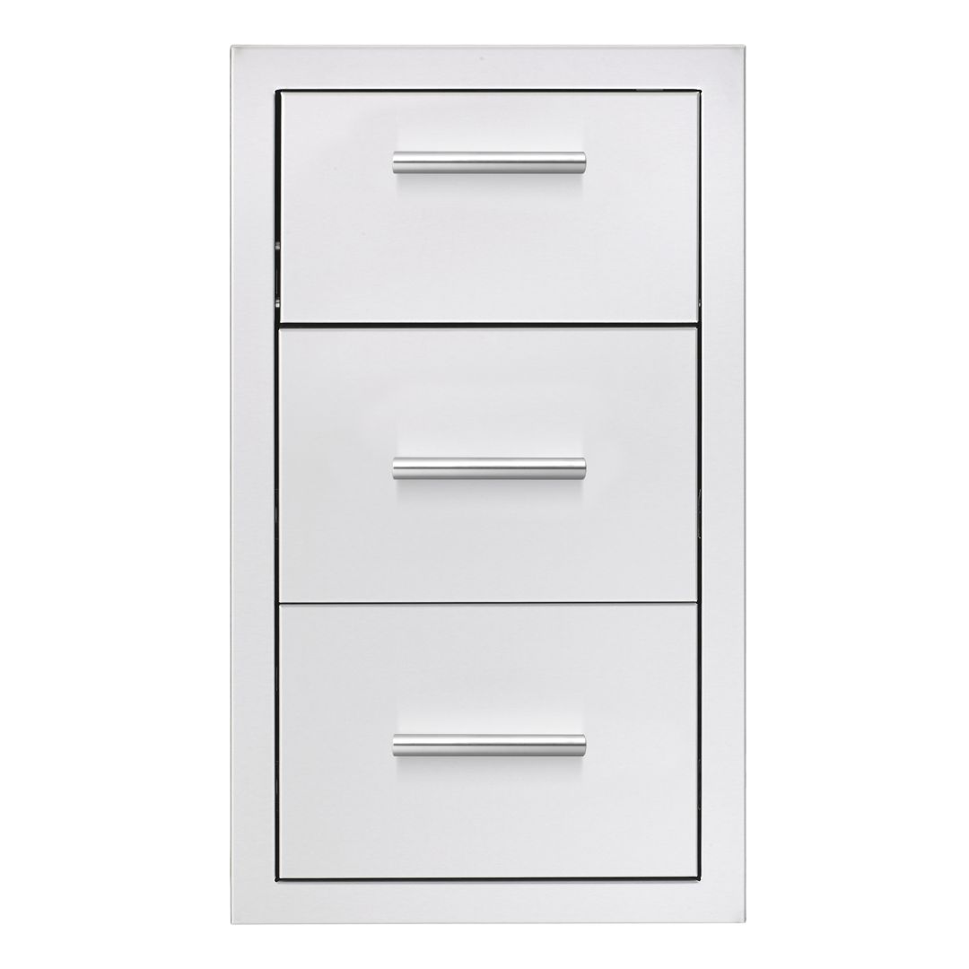 17" Vertical 2-Drawer & Paper Towel Holder Combo