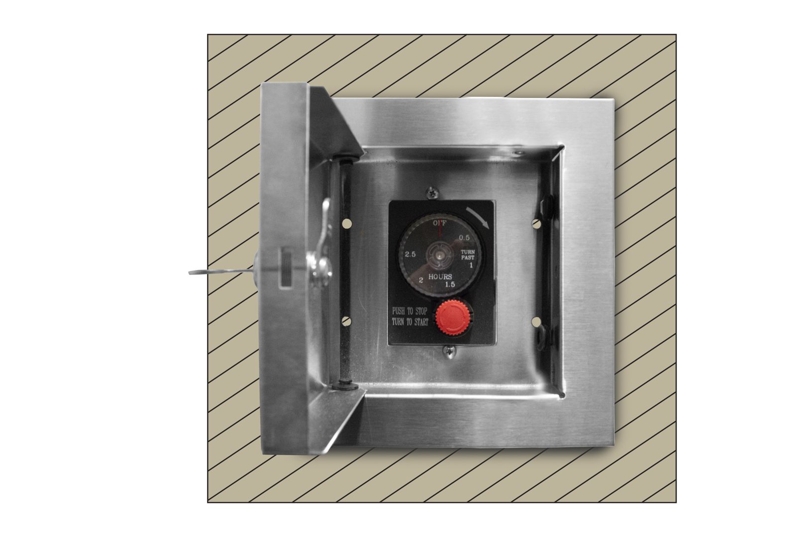 Locking Cabinet to House ESTOP1-0H Timer