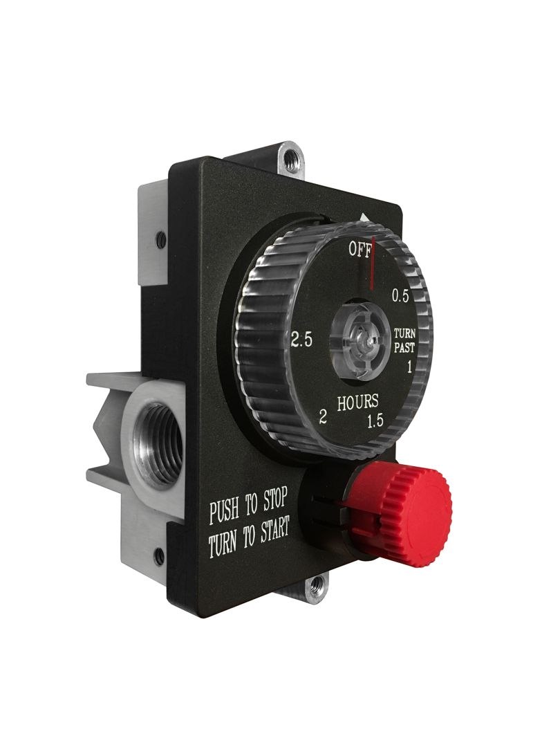 Mechanical Timer with Manual Emergency Shut-Off - 1 Hour Countdown Timer