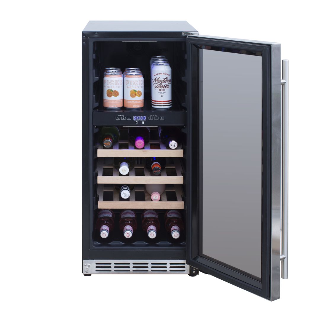 15" Outdoor Rated Dual Zone Wine Cooler