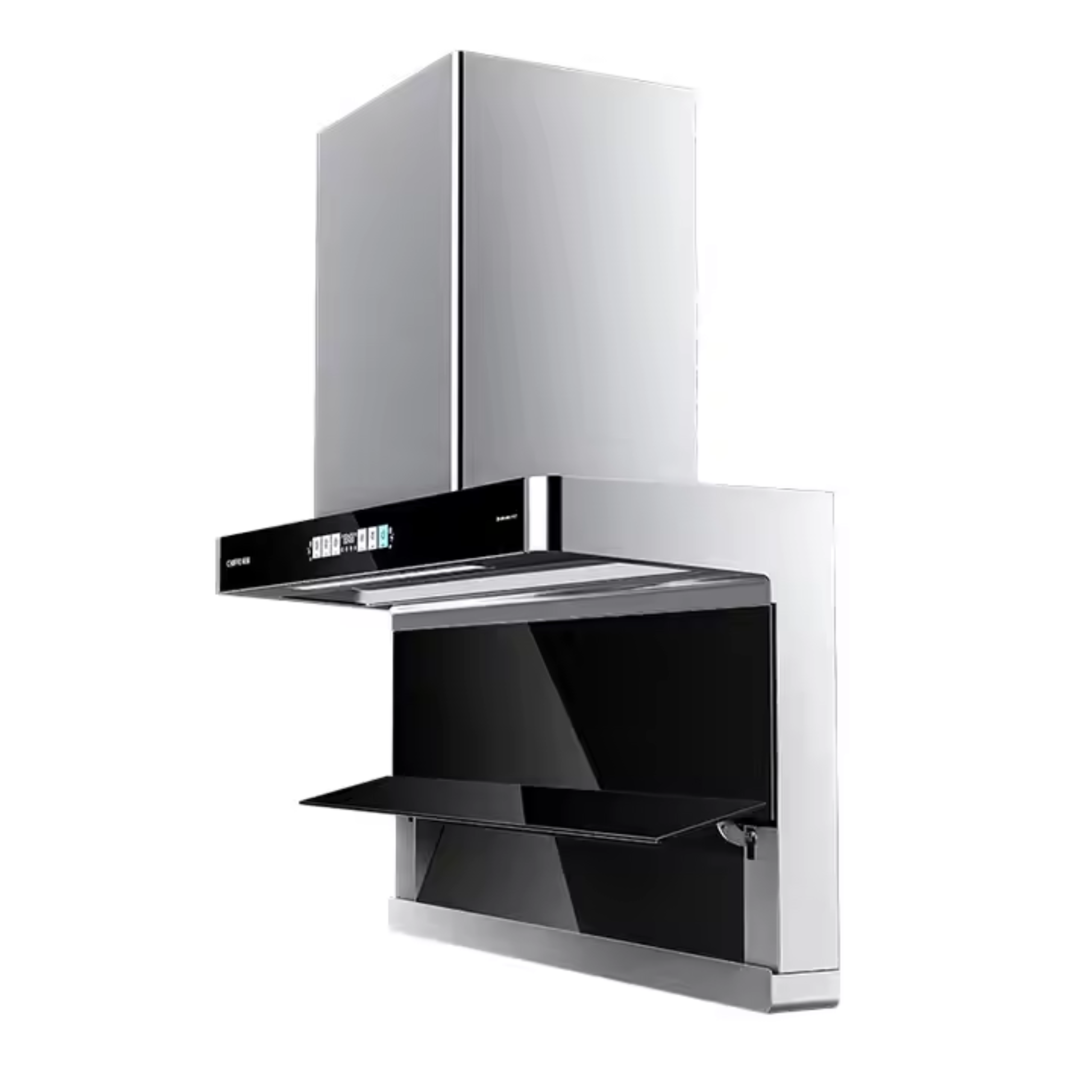 Catesan Aeris Pro 90 Black Glass Chimney Hood