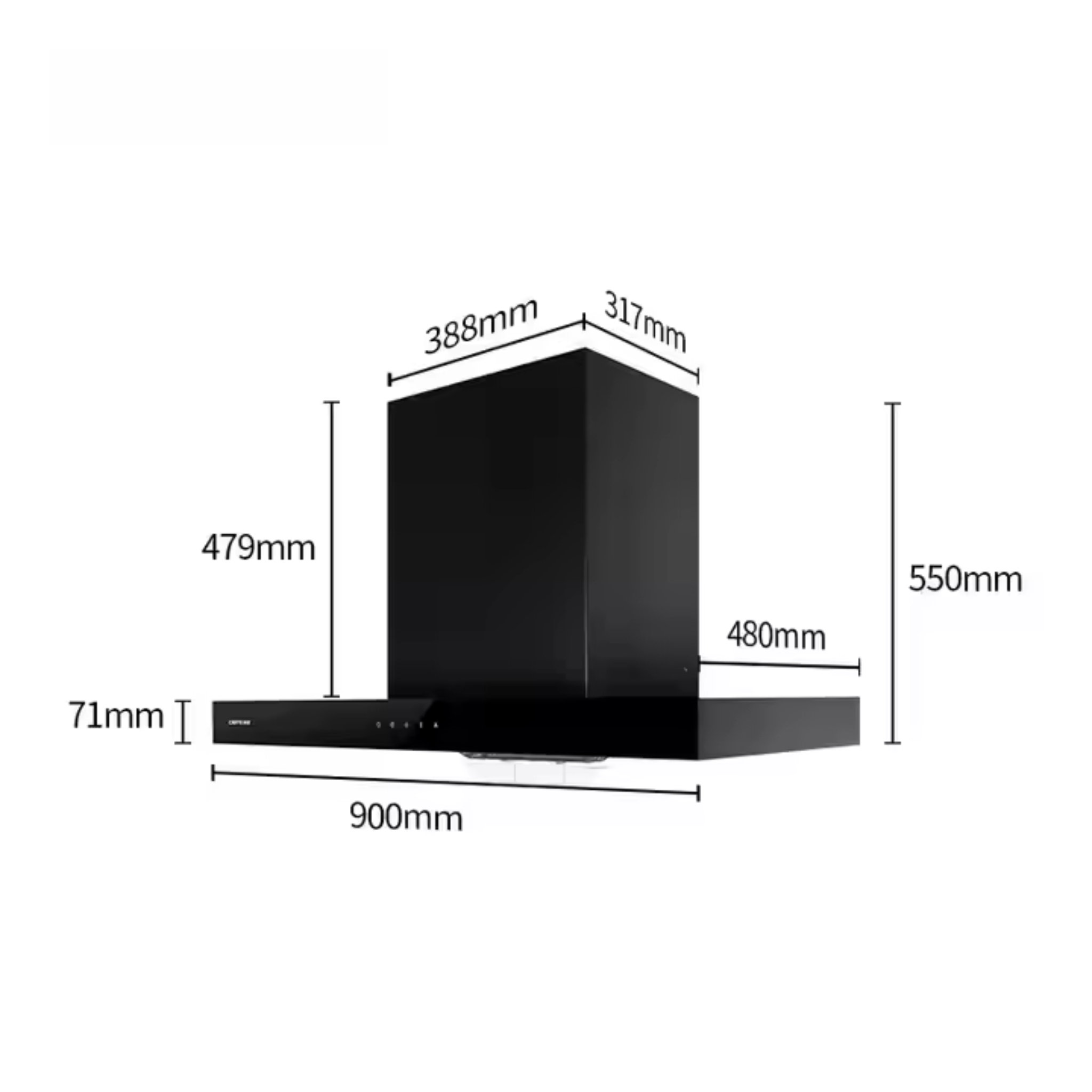 Chitova Noir 30 Wall Chimney Hood