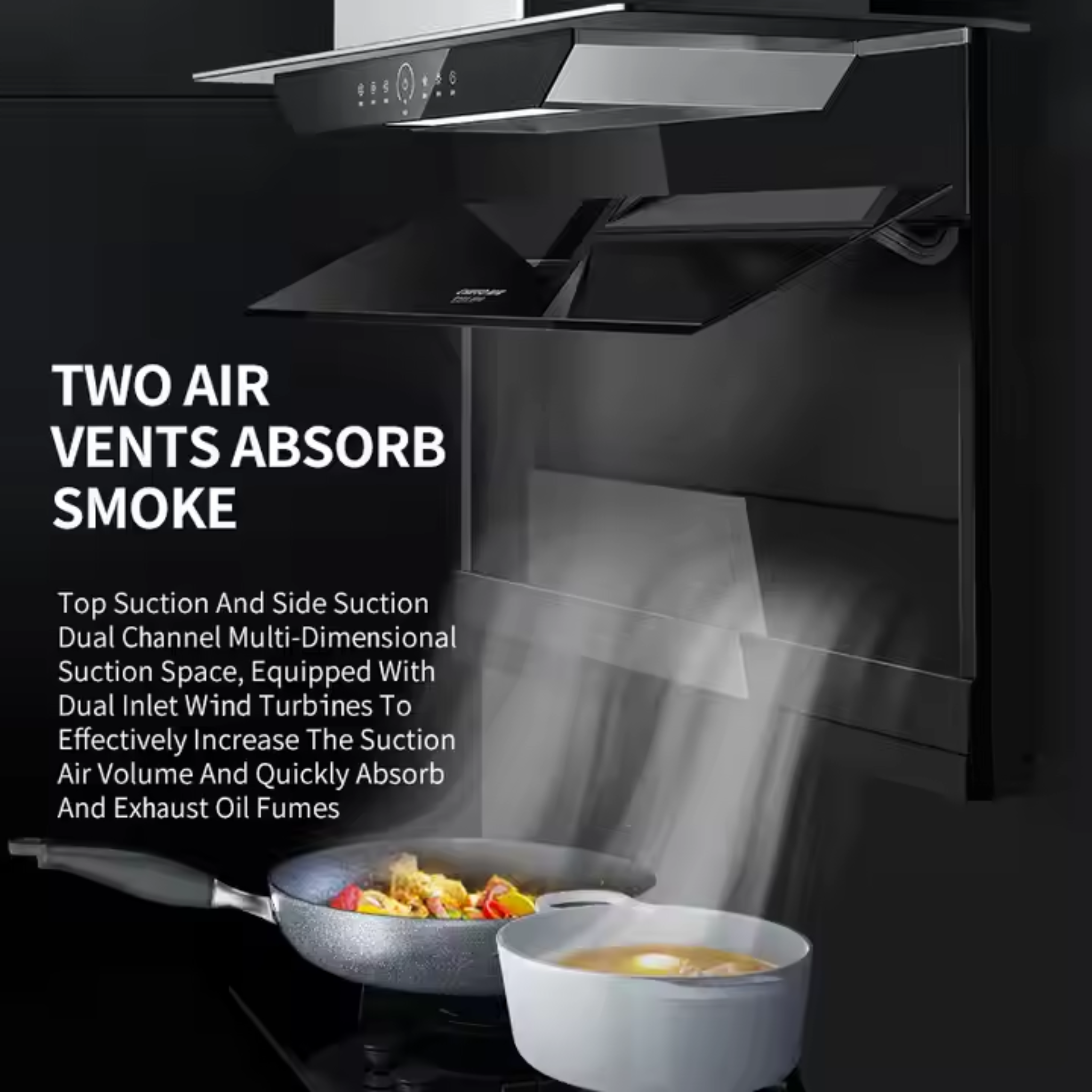 Chrofin Glide 36 Auto-Lift Glass Hood