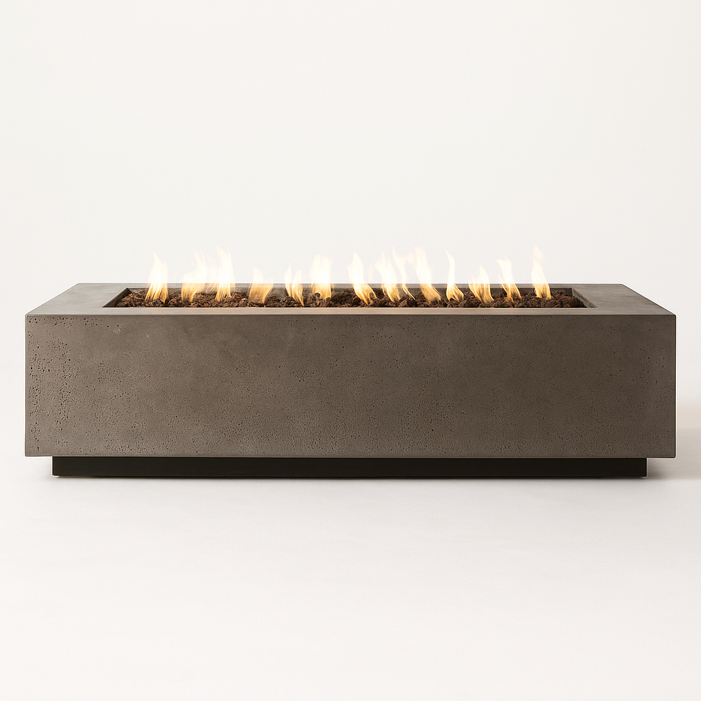 TerraCast Obsidian 60 Concrete Fire Table