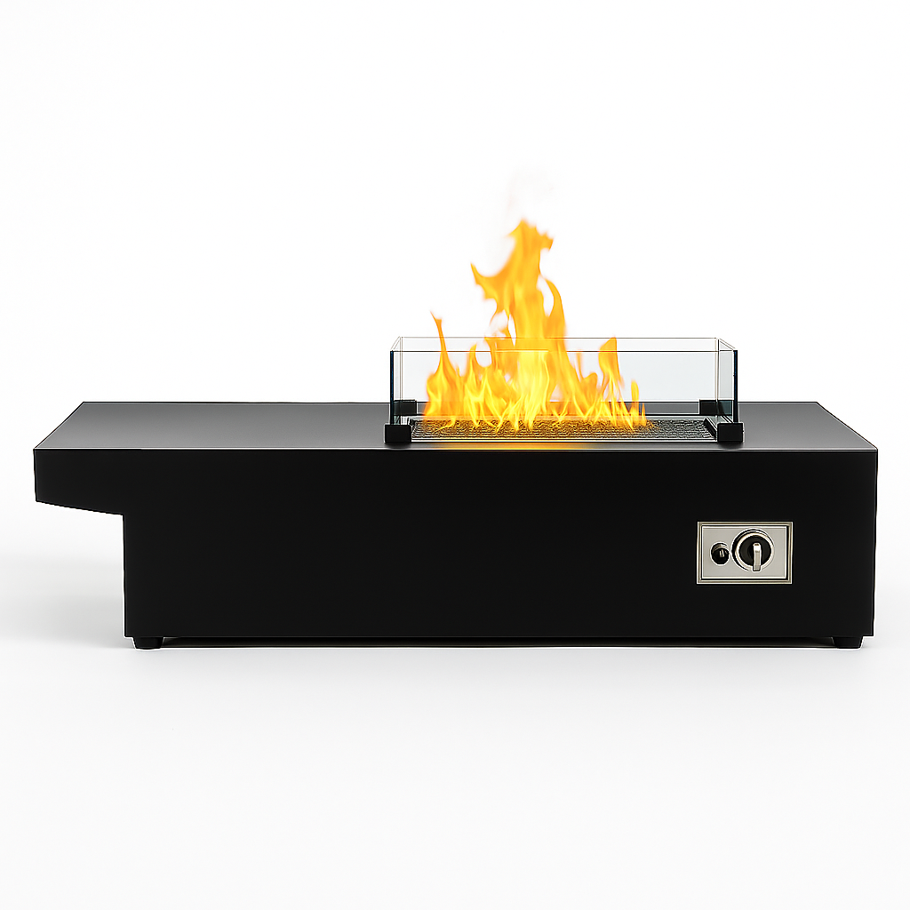 VestaForge AeroFlame 36 Glass-Guard Gas Fire Table