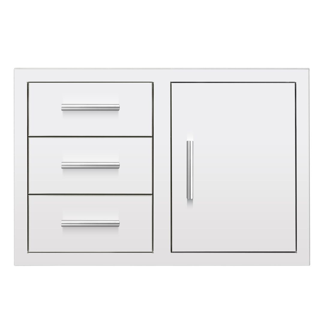 33" 3-Drawer & Access Door Combo