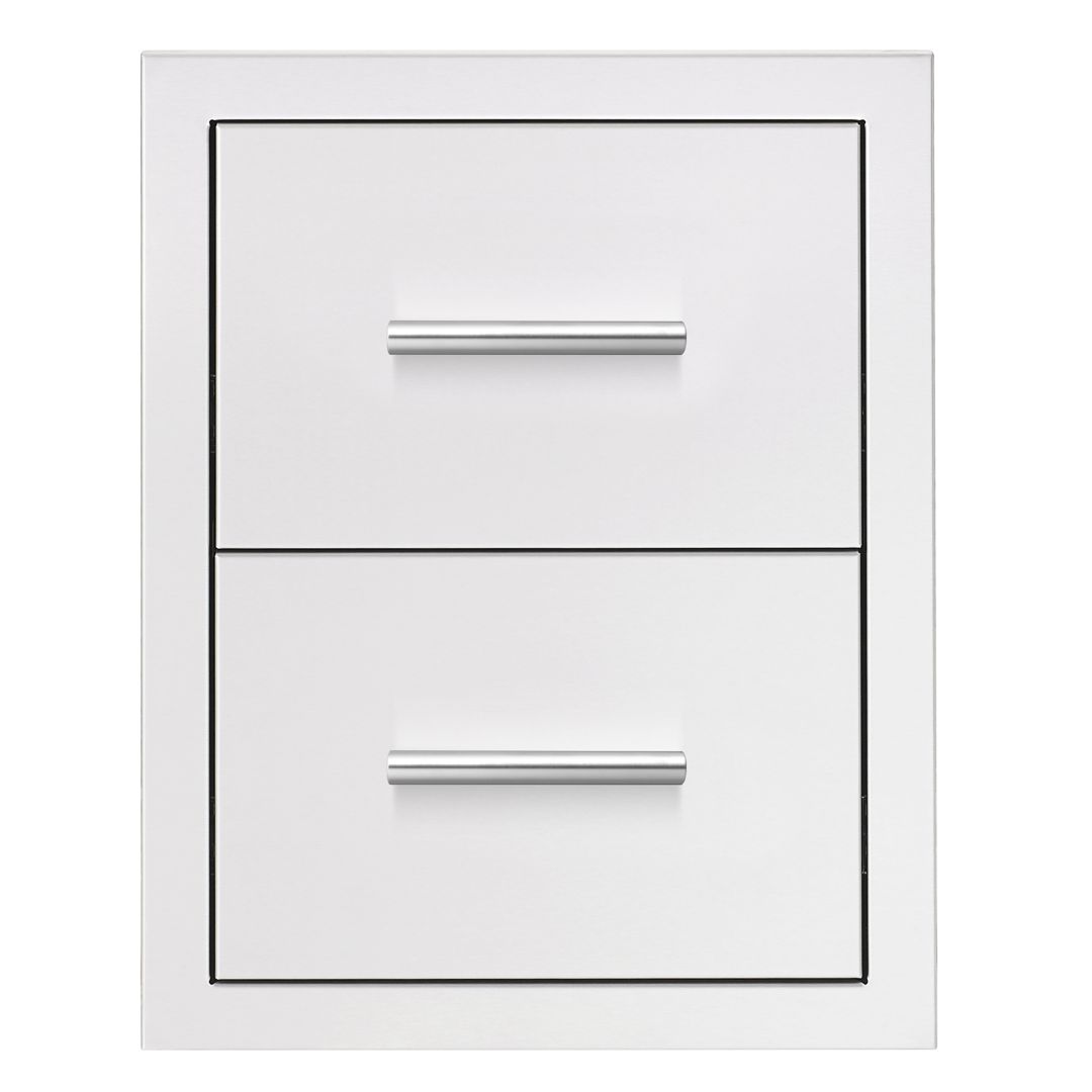 17" Double Drawer Masonry Frame