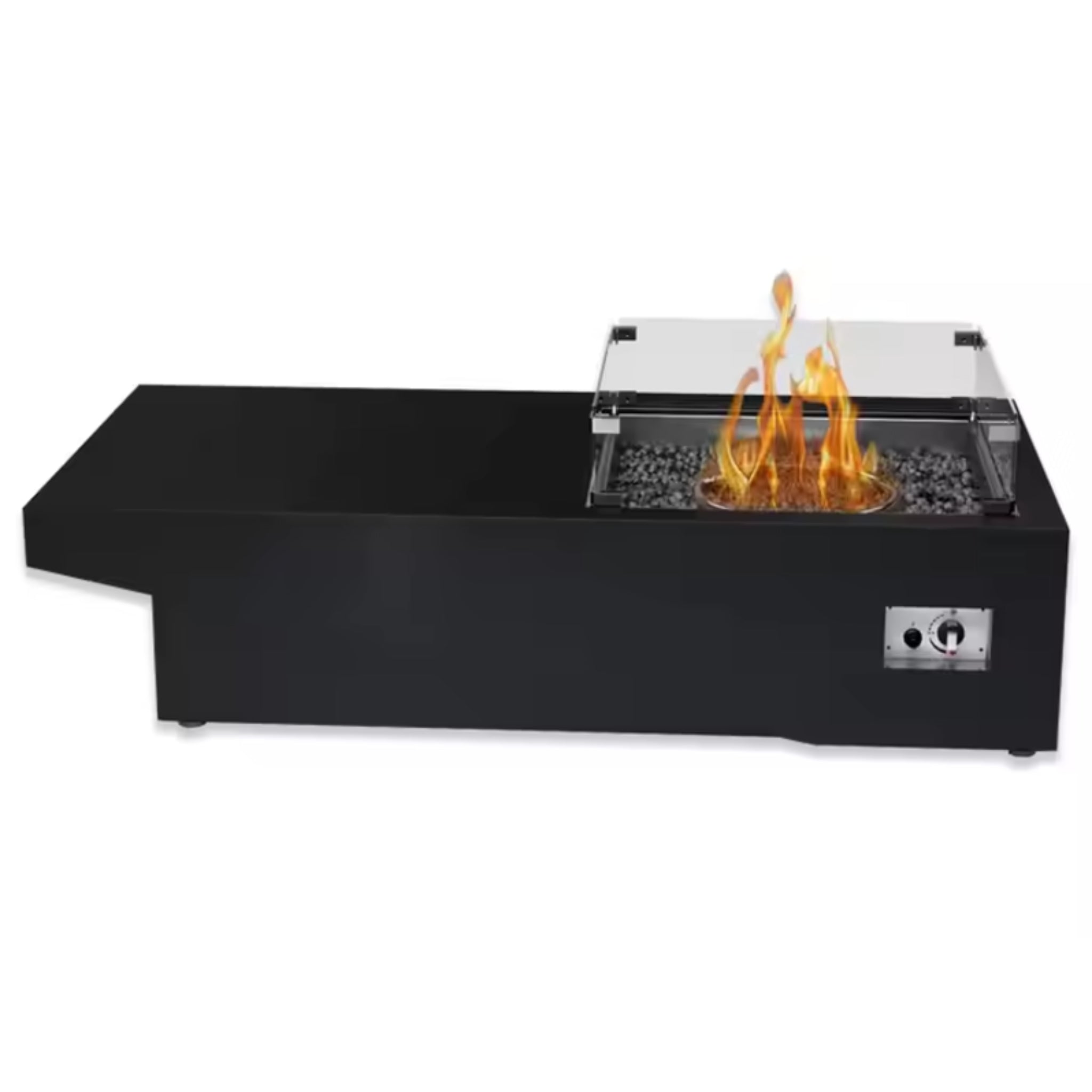 VestaForge AeroFlame 36 Glass-Guard Gas Fire Table