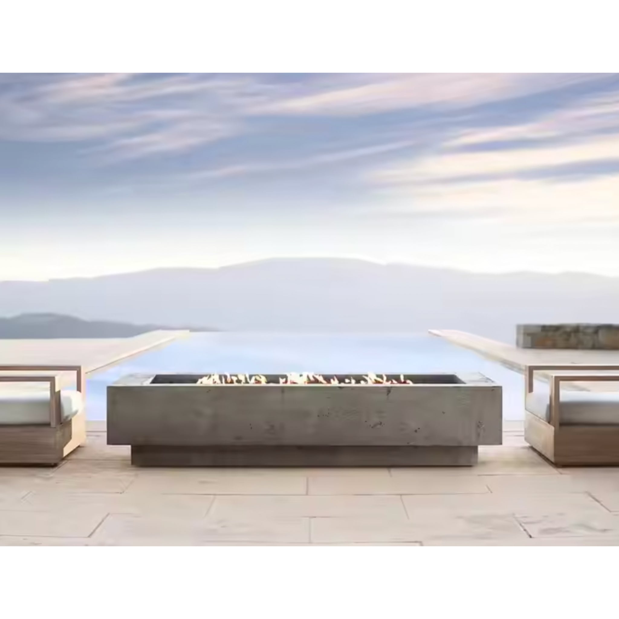 BorealStone Levanta 56 Low-Profile Fire Table